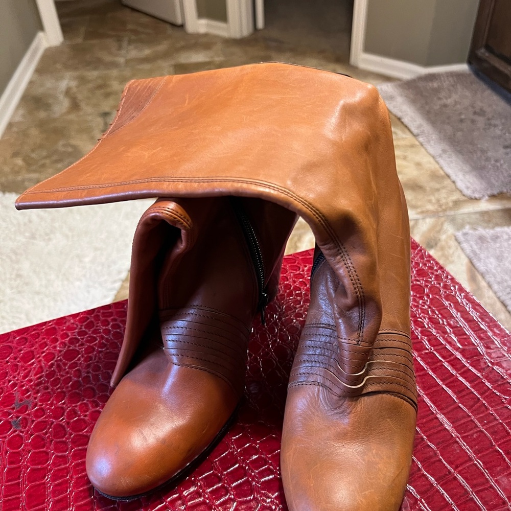 Miss Sixty Tan Heeled Boots